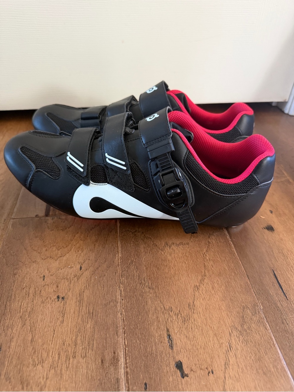 Peloton Cycling Shoes Men’s Size 12 EU 46 Black Red w/ Delta Cleats Worn Once